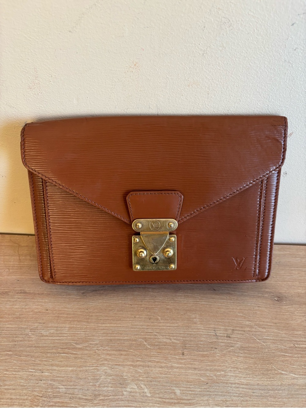 Authentic Louis Vuitton clutch leather